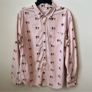 Marc Ecko Cut & Sew 4 People Button Up Shirt Collared Front Pocket Casual Sz M